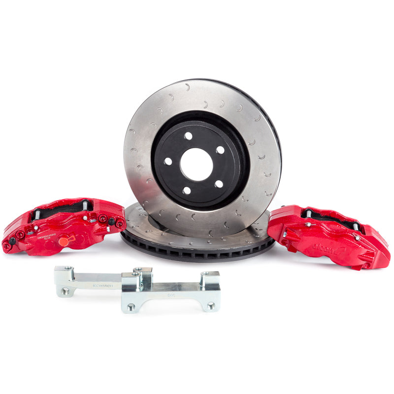 Alcon 2018+ Jeep JL 350x32mm Rotors 6-Piston Red Calipers Front Brake Upgrade Kit - Blais Performance Parts