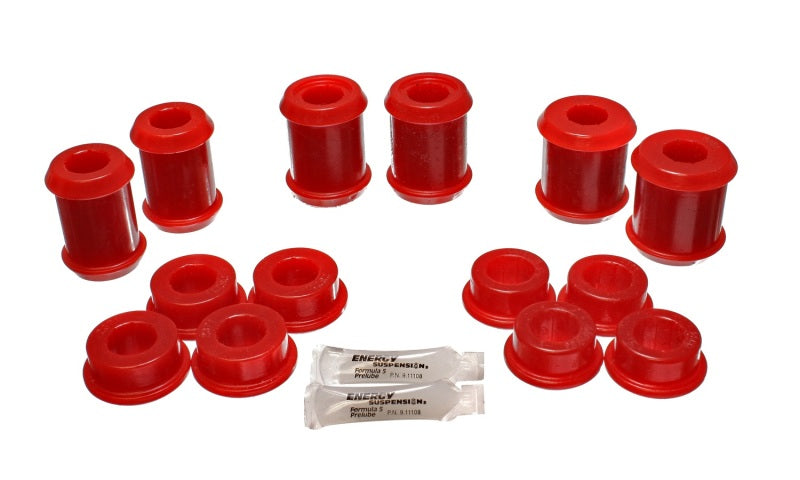 Energy Suspension 04-09 Cadillac XLR/XLR-V / 97-12 Corvette Red Rear End C/A Bushing Set - Blais Performance Parts