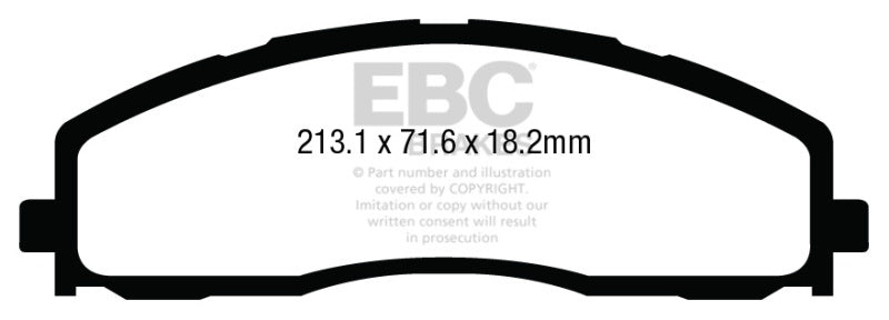 EBC 13+ Ford F250 (inc Super Duty) 6.2 (2WD) Yellowstuff Front Brake Pads - Blais Performance Parts