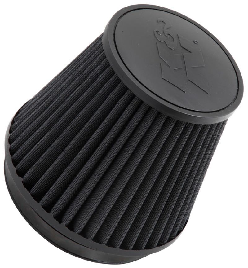 K&N Universal Rubber Filter Round Tapered 6in Flange ID x 7.5in Base OD x 5.25in Top OD x 6in Height - Blais Performance Parts