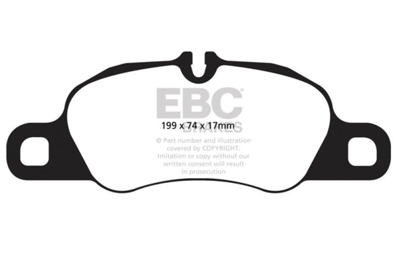 EBC 12-16 Porsche Boxster 2.7L (Cast Iron Rotors Only) Bluestuff Front Brake Pads - Blais Performance Parts