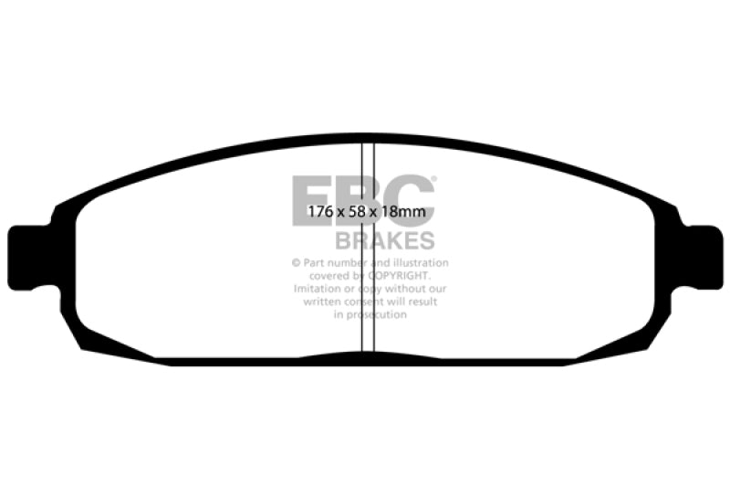 EBC 05-10 Jeep Commander 3.7 Greenstuff Front Brake Pads - Blais Performance Parts