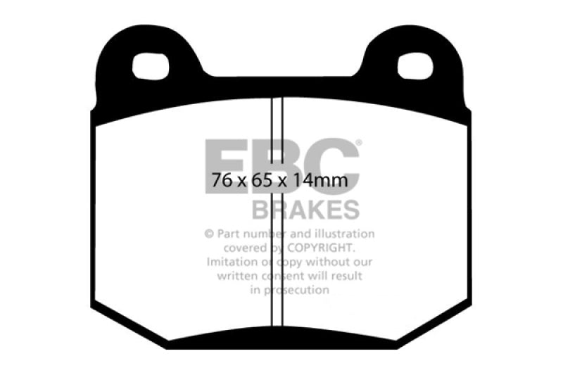 EBC 99-03 Mitsubishi Lancer Evolution 2.0 Turbo Yellowstuff Rear Brake Pads - Blais Performance Parts