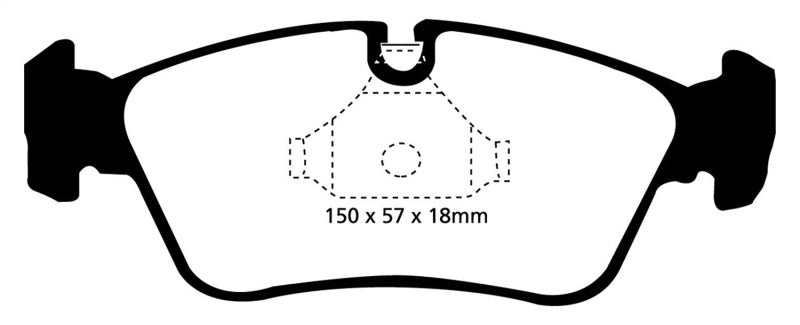 EBC 99-02 BMW Z3 2.5 Redstuff Front Brake Pads - Blais Performance Parts