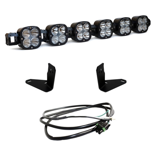 Baja Designs 2021+ Ford Bronco 6 XL Linkable Light Bar Kit Steel Bumper Mount w/Upfitter - Blais Performance Parts