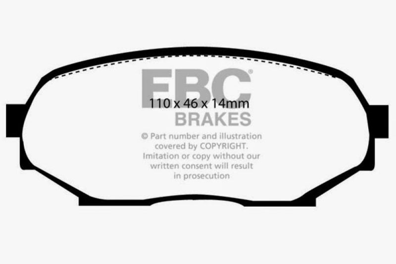 EBC 90-93 Geo Storm 1.6 Greenstuff Front Brake Pads - Blais Performance Parts