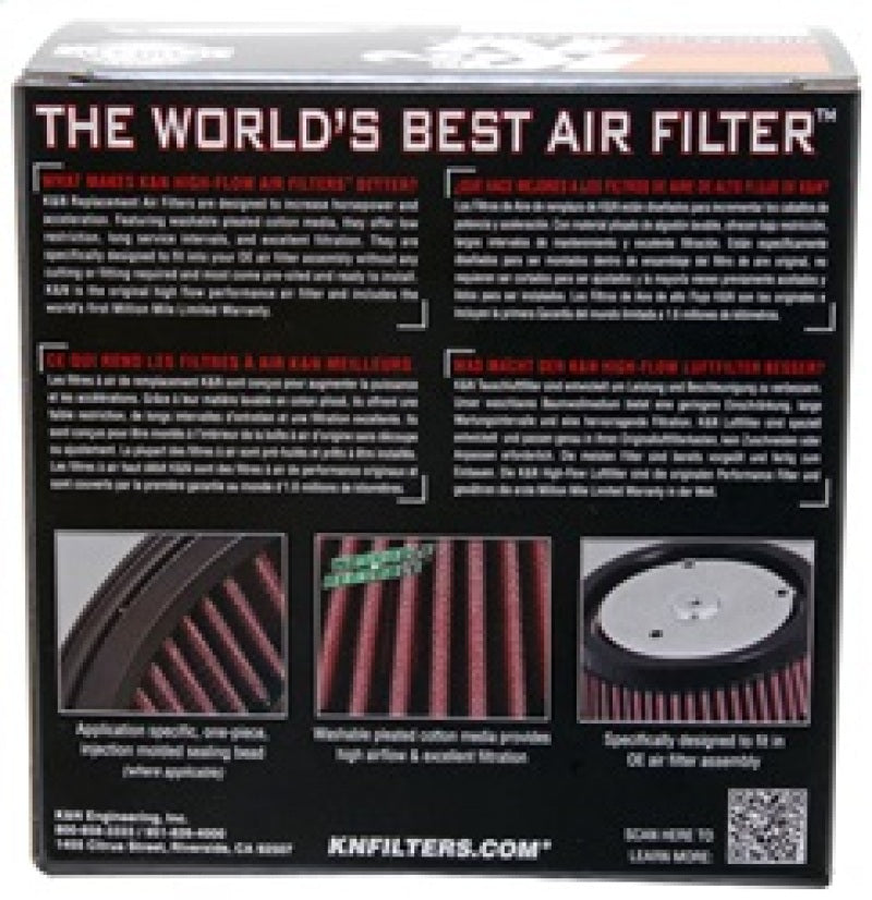 K&N Custom Air Filter Round 4.625in ID / 6in OD / 2.5in Height - Blais Performance Parts