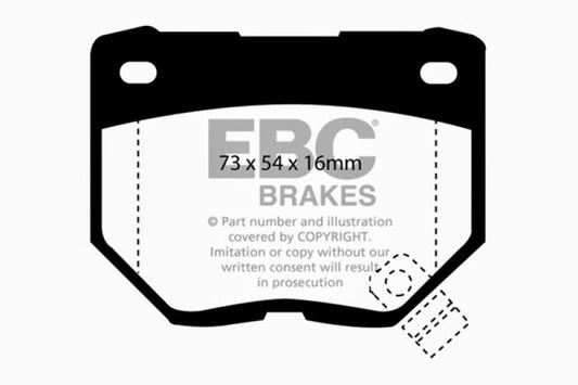 EBC 89-95 Nissan Skyline (R32) 2.6 Twin Turbo GT-R Bluestuff Rear Brake Pads - Blais Performance Parts