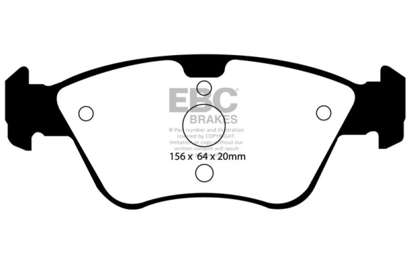 EBC 03-08 Chrysler Crossfire 3.2 Yellowstuff Front Brake Pads - Blais Performance Parts