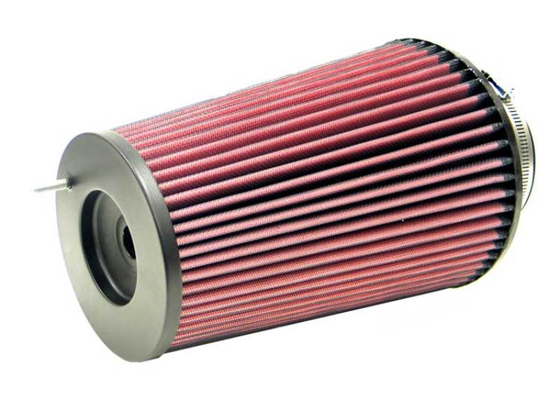 K&N Universal Filter Round Tapered 4in FlangeID / 6.625in Base OD / 5.25in Top OD / 9.5in Height - Blais Performance Parts