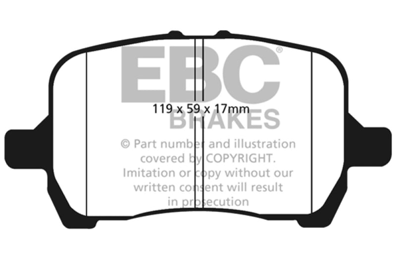 EBC 04-06 Chevrolet Cobalt 2.0 Supercharged Ultimax2 Front Brake Pads - Blais Performance Parts