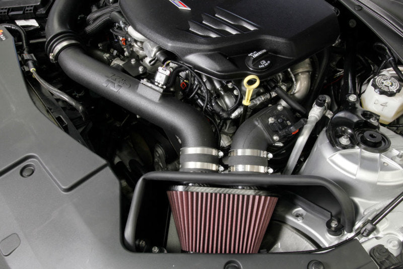 K&N 16-17 Cadillac ATS-V 3.6L V6 Twin Turbo Performance Intake Kit - Blais Performance Parts