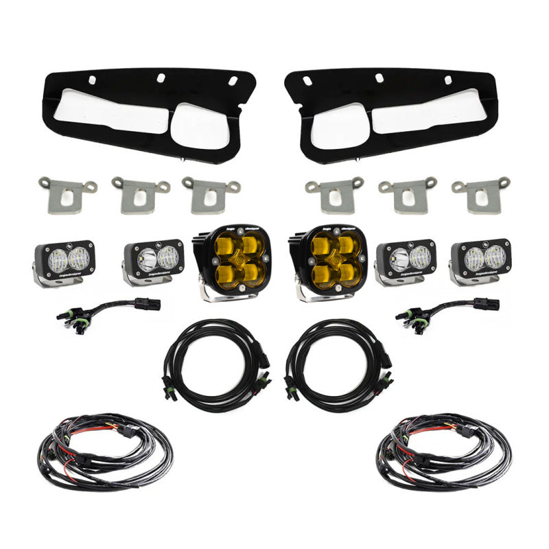 Baja Designs 2021+ Ford Bronco Amber SAE Fog Pocket Kit - Blais Performance Parts