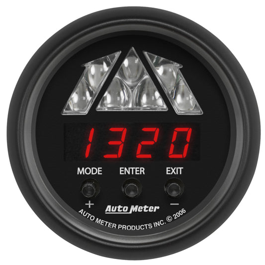 Autometer Z-Series 2-1/16in Tachometer Digital 16000 RPM w/ LED Shift Light - Blais Performance Parts