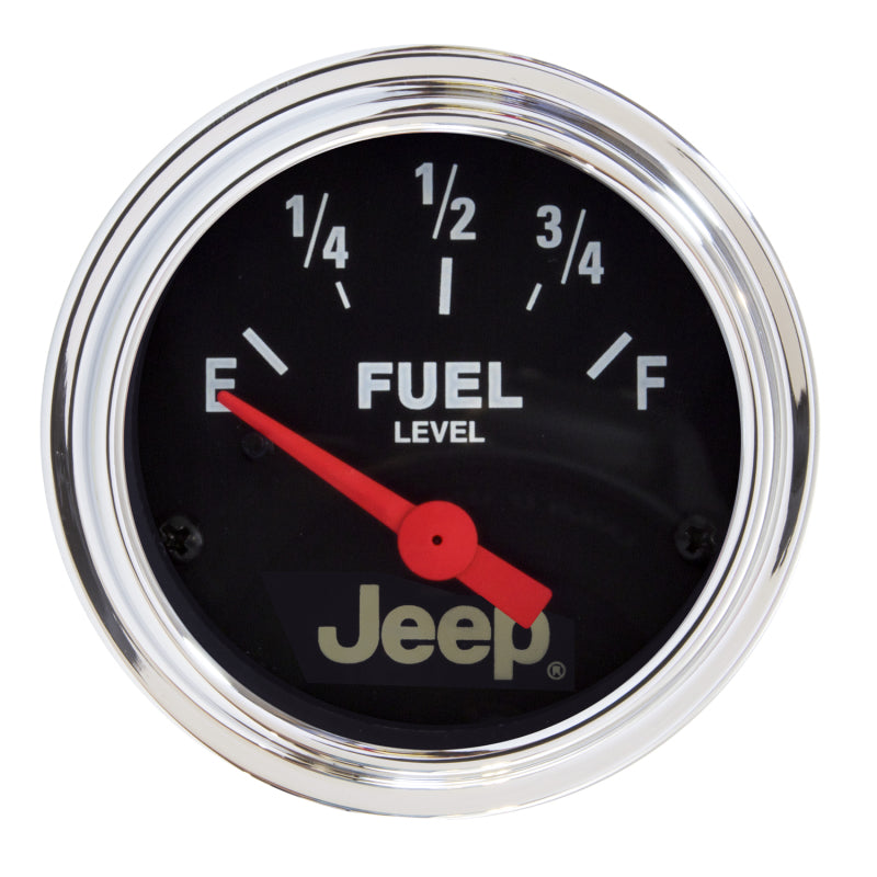 Autometer Jeep 52mm 73 OHMS Empty/8-12 OHMS Full Short Sweep Electronic Fuel Level Gauge - Blais Performance Parts