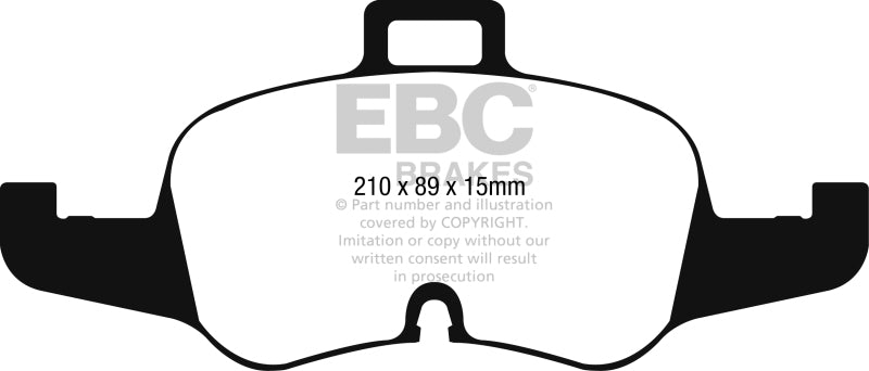 EBC 2016+ Audi TTS Quattro 2.0L Turbo Redstuff Front Brake Pads - Blais Performance Parts