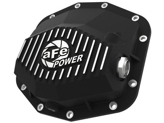 aFe POWER 21-22 Ram 1500 TRX Hemi V8 6.2L (sc) PRO Series Rear Differential Cover Black w/ Machined - Blais Performance Parts