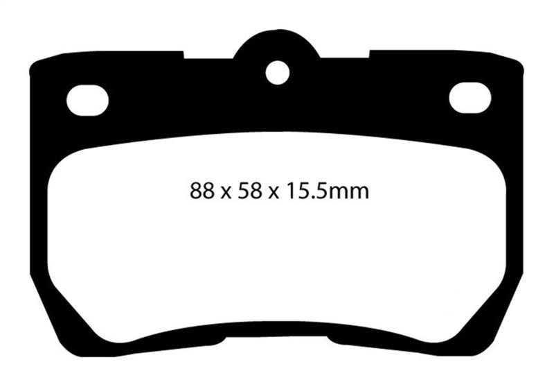 EBC 06-07 Lexus GS300 3.0 Redstuff Rear Brake Pads - Blais Performance Parts