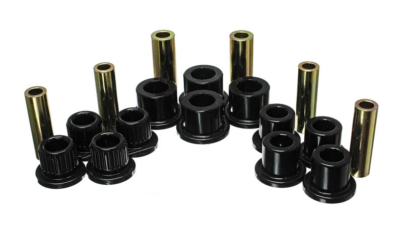 Energy Suspension 99-04 Ford F-350 2wd/F-250 SD 4wd/F-350 4wd Black Rear Leaf Spring Bushing Set - Blais Performance Parts