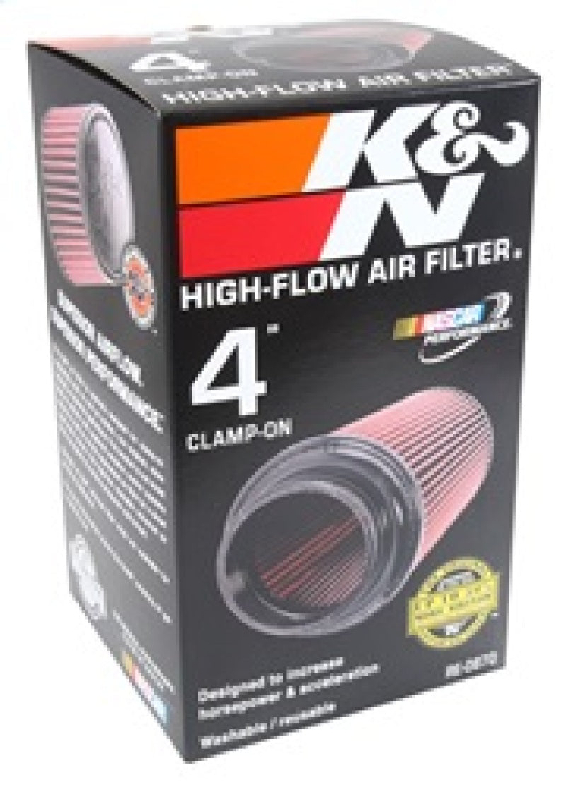 K&N Universal Rubber Filter 4inch FLG / 6inch OD-B / 4-5/8inch OD-T / 9inch H - Blais Performance Parts