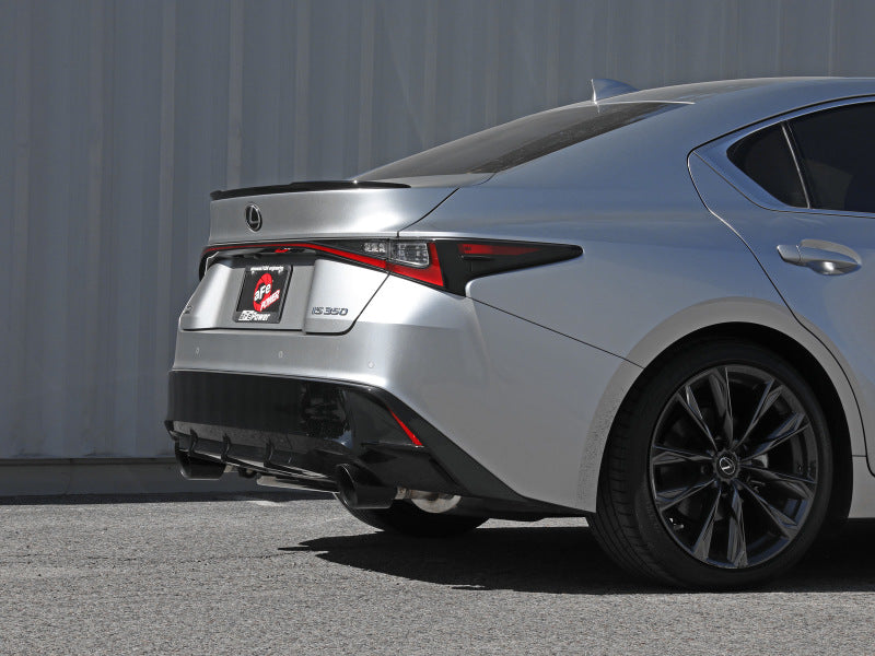 aFe Takeda 14-22 Lexus IS350 V6 2.5in. 304 Stainless Steel Axle-Back Exhaust System w/ Black Tip - Blais Performance Parts