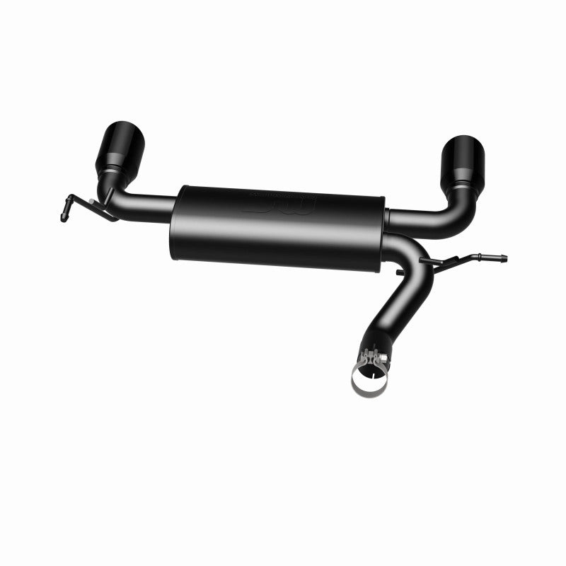 MagnaFlow 07-17 Jeep Wrangler JK 3.8/3.6L Dual Split Rear Exit Black Axle-Back Exhaust - Blais Performance Parts