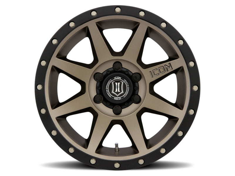 ICON Rebound 17x8.5 6x5.5 25mm Offset 5.75in BS 95.1mm Bore Bronze Wheel - Blais Performance Parts