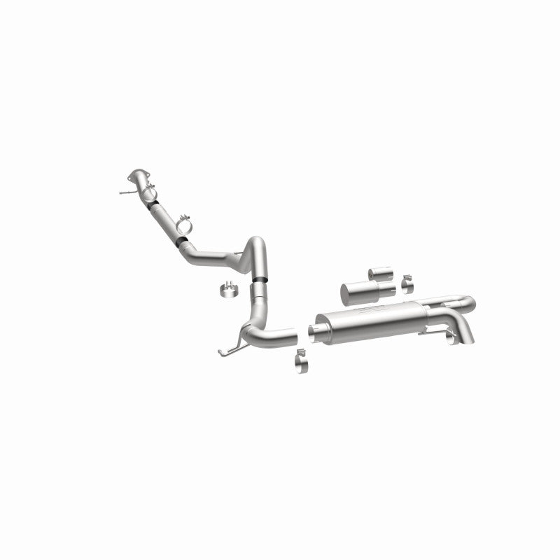 MagnaFlow 2021 Ford Bronco Overland Series Cat-Back Exhaust w/ Single Straight Driver Exit- No Tip - Blais Performance Parts