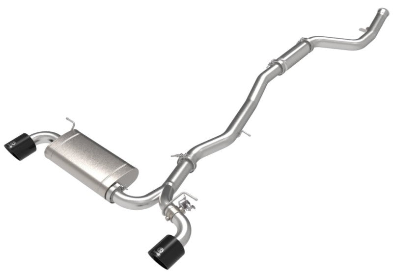 aFe POWER Takeda 2021 Toyota Supra 2.0L (t) 2.5in-3in 304 SS CB Exhaust w/ Black Tips - Blais Performance Parts