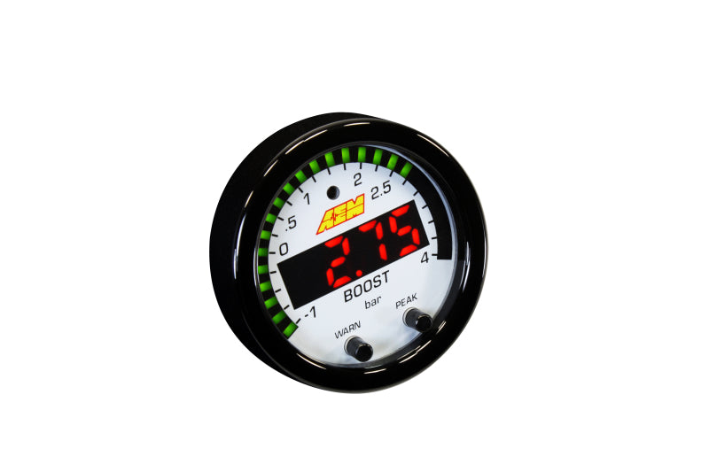 AEM X-Series Boost Pressure -30inHg 60psi Gauge Kit - Blais Performance Parts