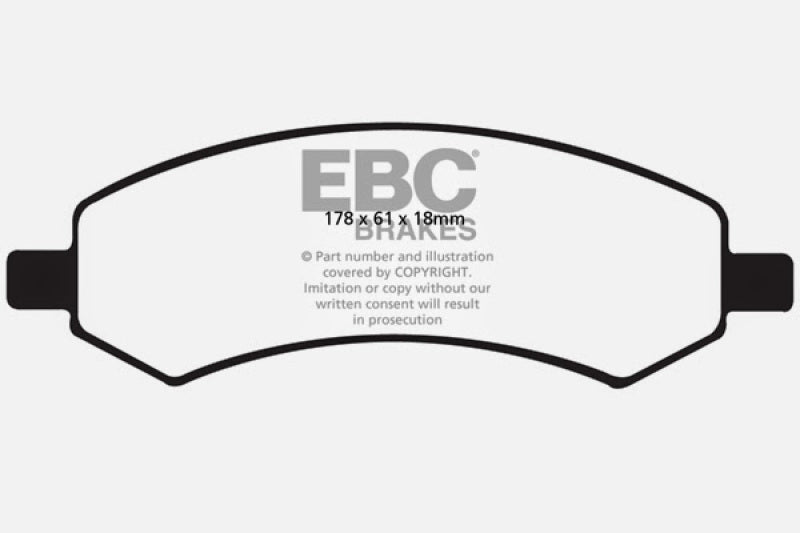 EBC 06-09 Chrysler Aspen 4.7 Greenstuff Front Brake Pads - Blais Performance Parts