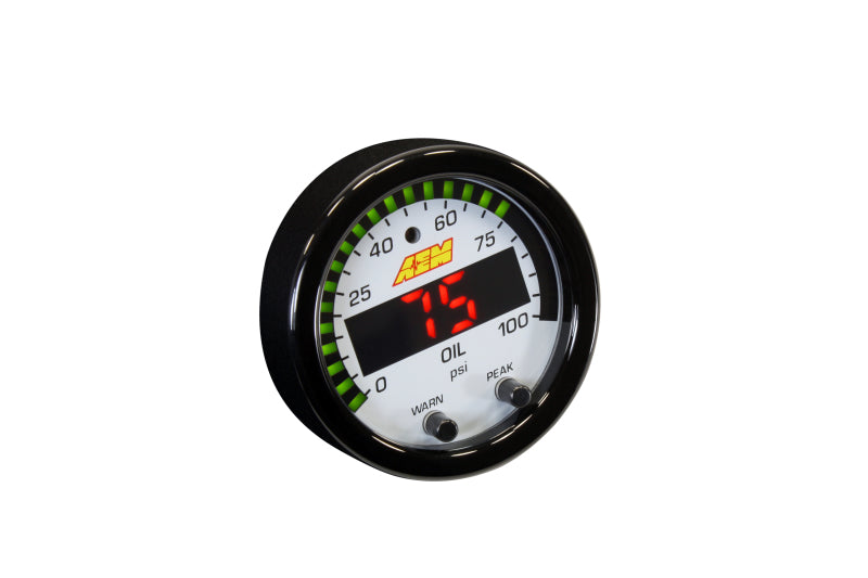 AEM X-Series Pressure 0-100psi Gauge Kit - Blais Performance Parts