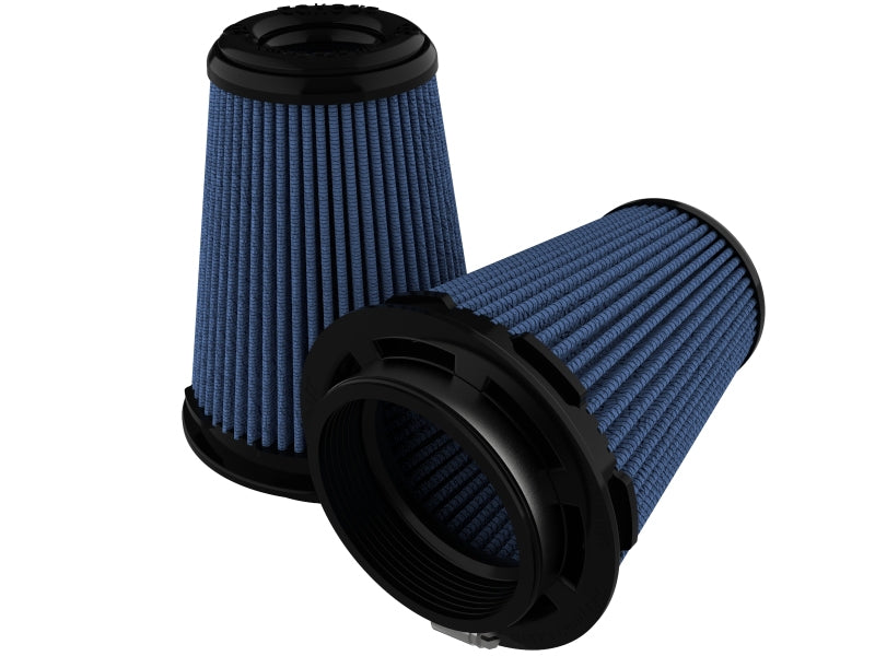 aFe Takeda Intake Replace Air Filter w/Pro 5R Media (Pair) 3.5in F / 5in B / 3.5in T (Inv) / 6in H - Blais Performance Parts