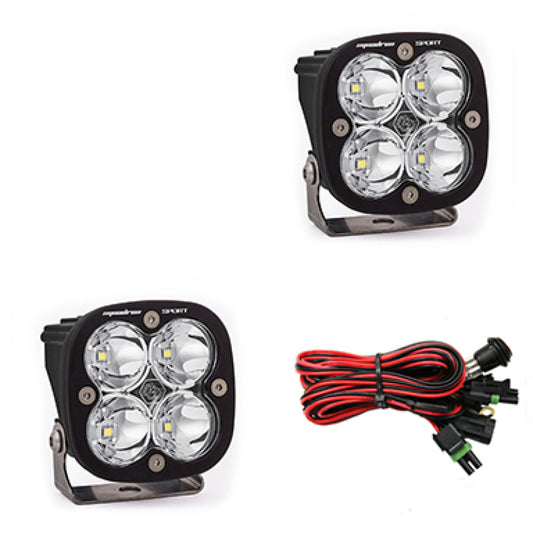 Baja Designs Squadron Sport Work/Scene Pair LED Light Pods - Clear - Blais Performance Parts