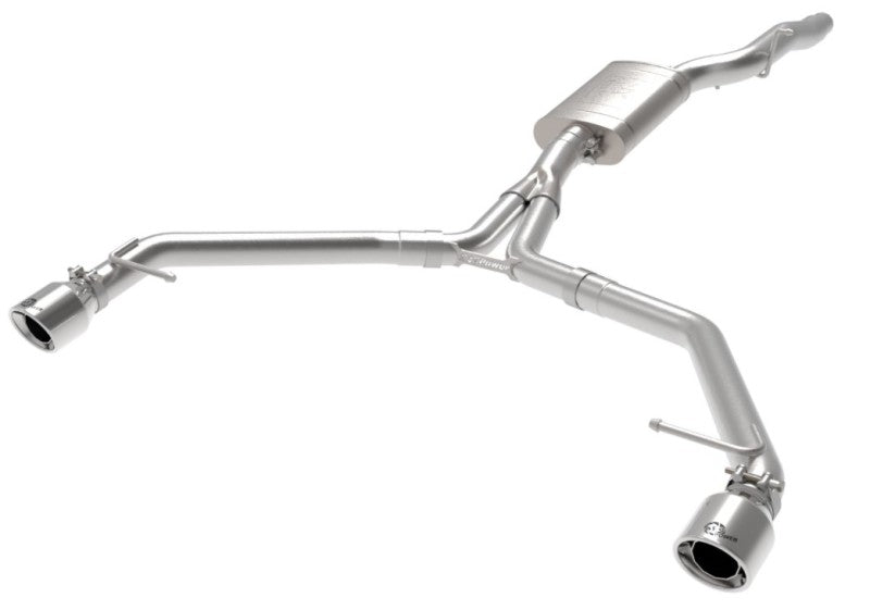 afe MACH Force-Xp 13-16 Audi Allroad L4 SS Axle-Back Exhaust w/ Polished Tips - Blais Performance Parts