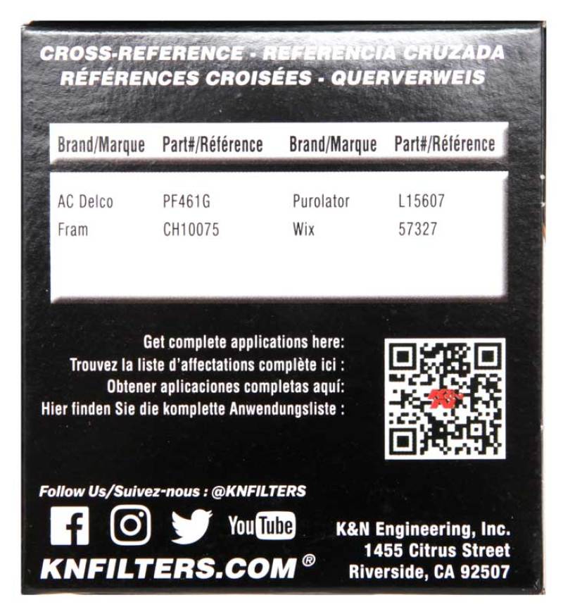 K&N 2019 BMW M2 3.0L/M4 3.0L Cartridge Oil Filter - Blais Performance Parts