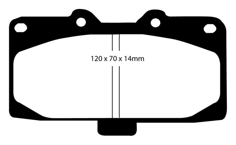 EBC 89-95 Nissan Skyline (R32) 2.6 Twin Turbo GT-R Redstuff Front Brake Pads - Blais Performance Parts