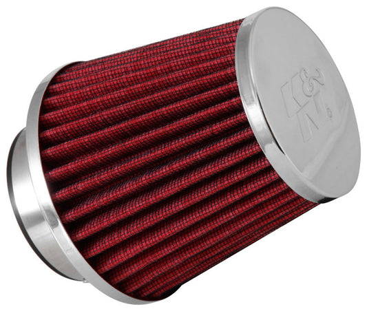 K&N Universal Chrome Filter 2 3/4in FLG / 4 1/2in Bottom / 4 1/2in Height - Blais Performance Parts