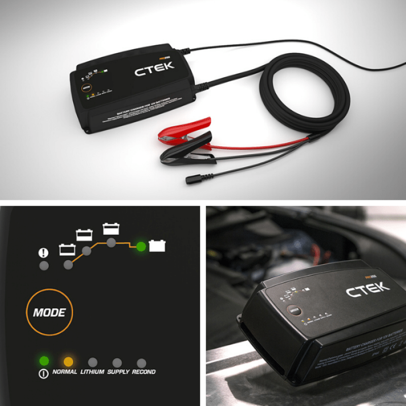 CTEK PRO25S Battery Charger - 50-60 Hz - 12V - Blais Performance Parts