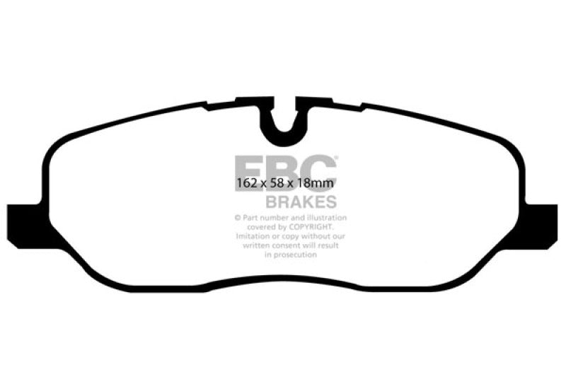 EBC 05-10 Land Rover LR3 4.4 Greenstuff Front Brake Pads - Blais Performance Parts