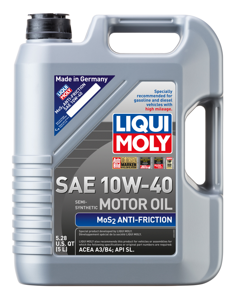 LIQUI MOLY 5L MoS2 Anti-Friction Motor Oil 10W40 - Blais Performance Parts