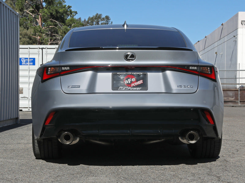 aFe Lexus IS350 14-22 V6-3.5L Takeda Axle-Back Exhaust System- Carbon Fiber Tip - Blais Performance Parts