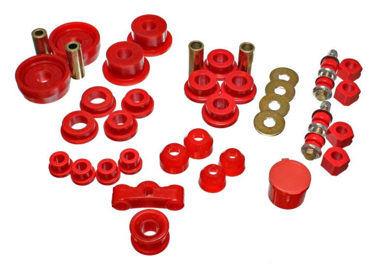 Energy Suspension 84-87 Honda Civic/CRX Red Hyper-Flex Master Bushing Set - Blais Performance Parts