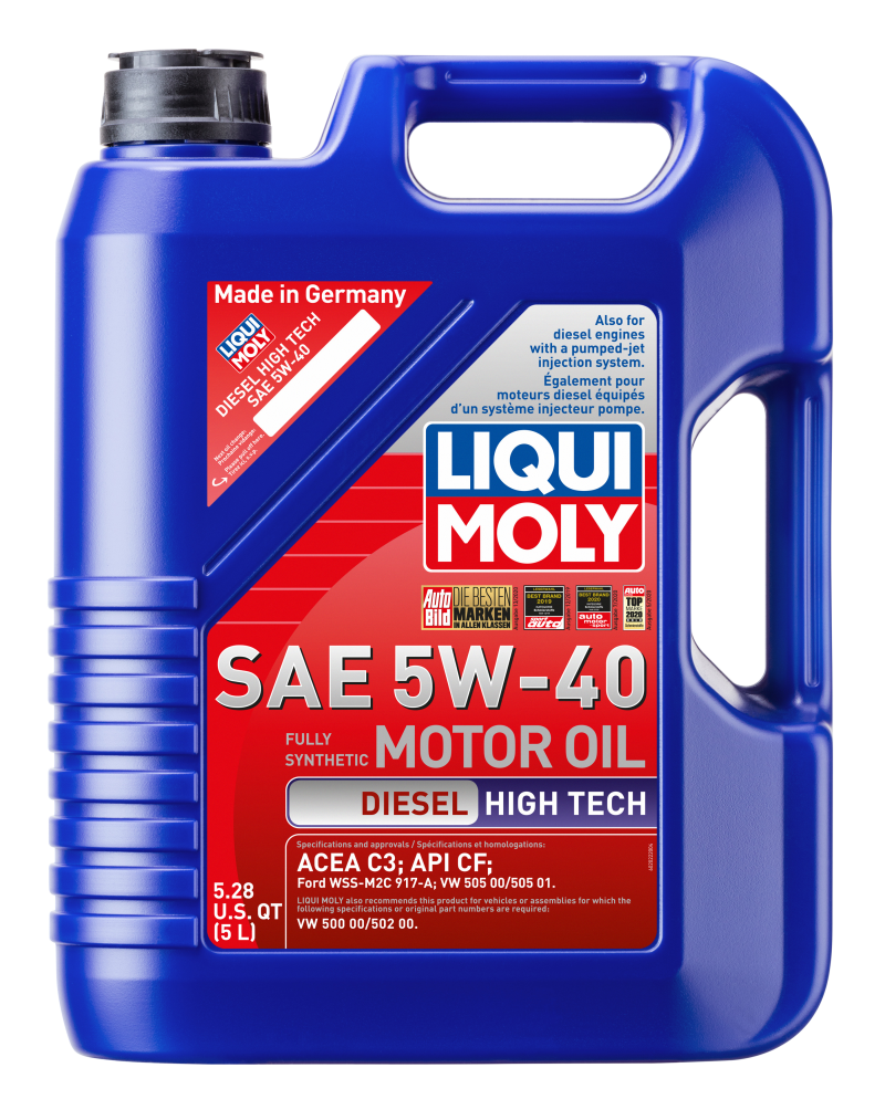 LIQUI MOLY 5L Diesel High Tech Motor Oil 5W40 - Blais Performance Parts