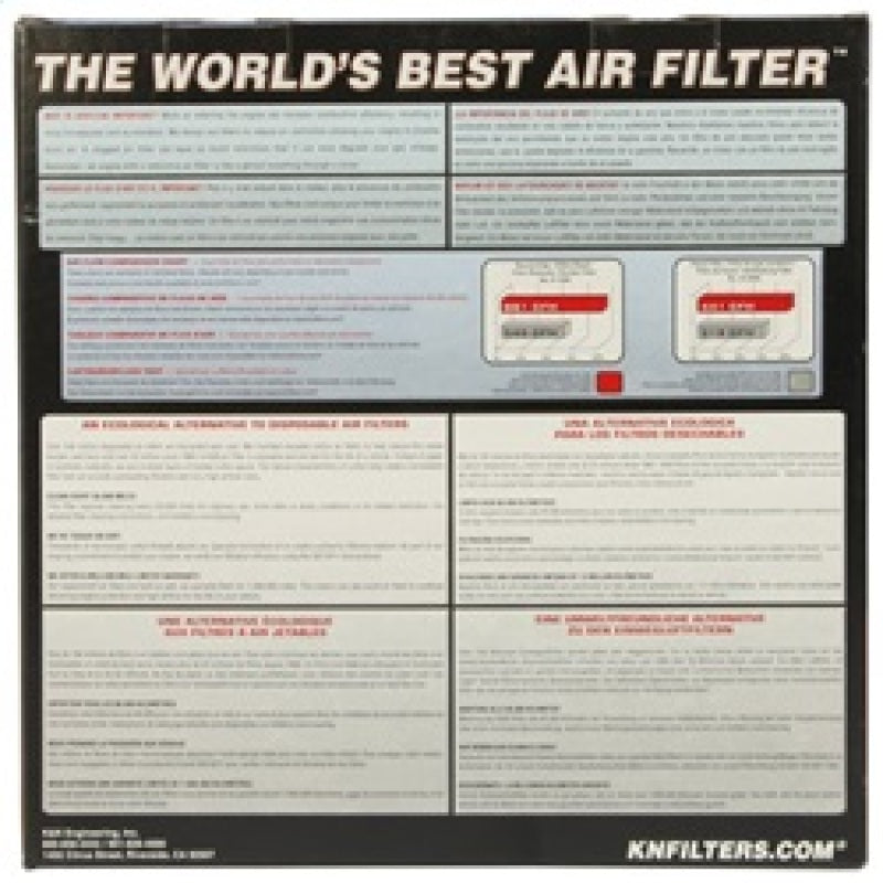 K&N Universal Clamp-On Air Filter 6in FLG / 7-1/2in B / 5in T / 7-1/2in H - Blais Performance Parts