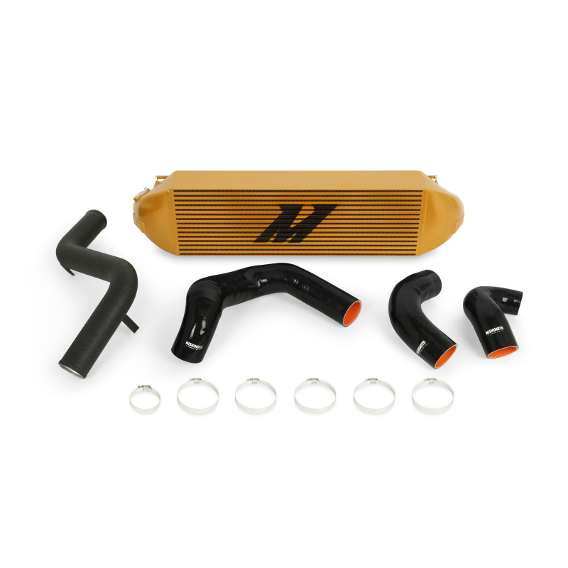 Mishimoto 2013+ Ford Focus ST Gold Intercooler w/ Black Pipes - Blais Performance Parts