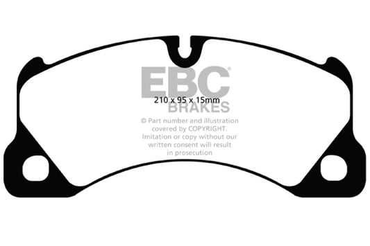 EBC 10+ Volkswagen Touareg 3.0 Supercharged Hybrid Redstuff Front Brake Pads - Blais Performance Parts