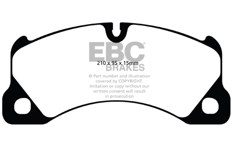 EBC 10+ Porsche Cayenne 3.0 Supercharged Hybrid Yellowstuff Front Brake Pads - Blais Performance Parts