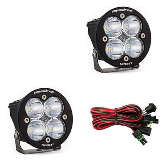 Baja Designs Squadron R Sport Work/Scene Pair LED Light Pods - Clear - Blais Performance Parts