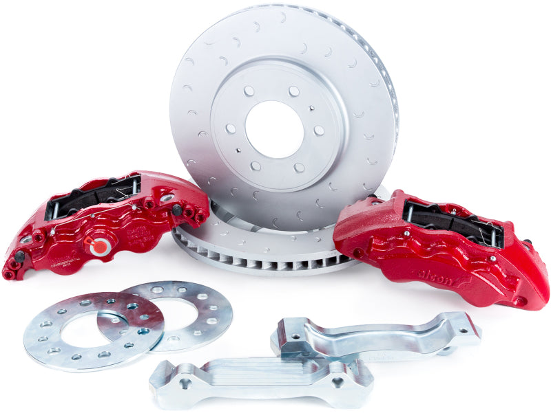 Alcon 09-20 F-150/Raptor Gen1-2 347x36mm Rotors 6-Piston Red Front Brake Kit Requires alcAC011507NAN - Blais Performance Parts